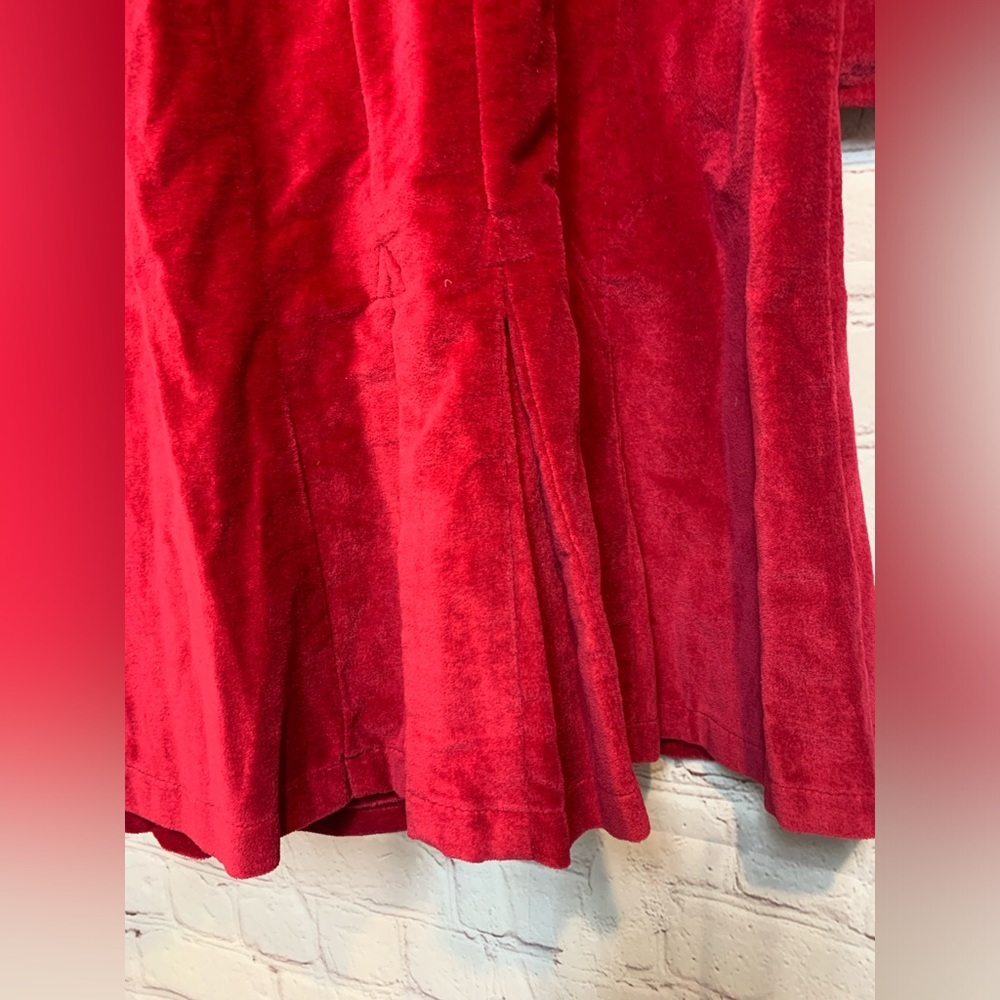 NEW April Cornell Cornelloki Raspberry Velvet Double Breasted Coat Size 2 - Picture 6 of 6